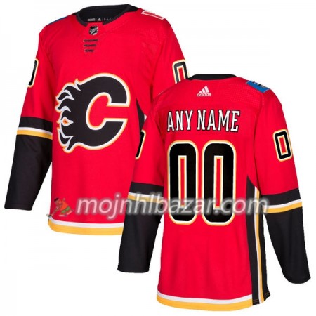 Dresovi Calgary Flames Custom Adidas 2017-2018 Crvena Authentic - Muške
